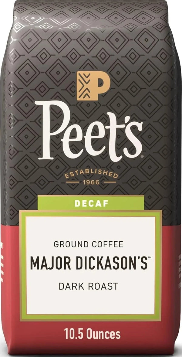 Peet'S Coffee, Dark Roast Ground Coffee, Decaffeinated Arabica Coffee - Decaf Major Dickason'S Blend 10.5 Ounce Bag1