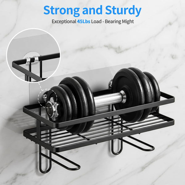 Shower Caddy Adhesive Replacement, 6 PCS Strong Shower Adhesive Strips3