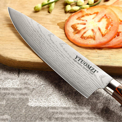 Razor-Sharp Chef Knife, 8-Inch High Carbon Stainless Steel Chef'S Knife for Home Kitchen & Restaurant, 8" Chef Kitchen Knife with Sheath & Gift Box, Ergonomic Handle4