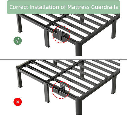 Twin Bed Frame, 14 Inch Heavy Duty Steel Platform, Noise-Free8
