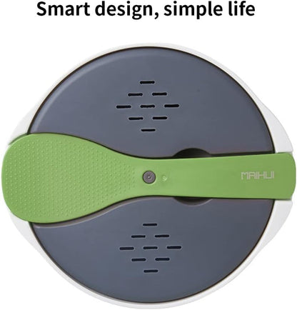Microwave Rice Cooker, 2L Microwave Rice Steamer Pasta Cooker, Non Stick Food Grade PP Pasta Cooker with Strainer, Microwaves Cookware Set for Rice, Pasta, Vegetables, Quinoa, Oatmeal (Color:Green)9