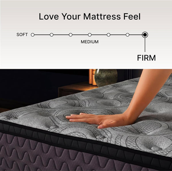 Signature Design by Ashley Full Size Augusta2 Hybrid Mattress, 12 Inch Euro Pillow Top with Lumbar Support Gel Memory Foam, Fiberglass-Free, Bed in a Box5