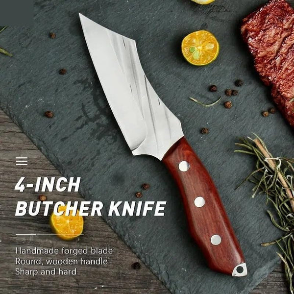 Meat Cleaver,Cleaver Knife 4 Inch Cleaver Chef Knife 4CR13 Hunting Knife Stainless Steel Japanese Knives Butcher Knife for Kitchen Tools, LAMAJIGA58444