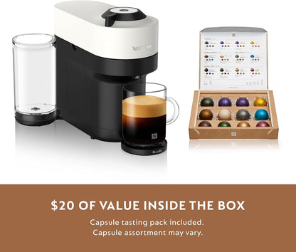 Nespresso Vertuo Pop+ Coffee & Espresso Maker by Breville, Coconut White | Coconut White Coffee Machine with Compact Design, 25 Fl. Oz. Side Tank, 30 Second Heat-Up and One Touch Brewing.6