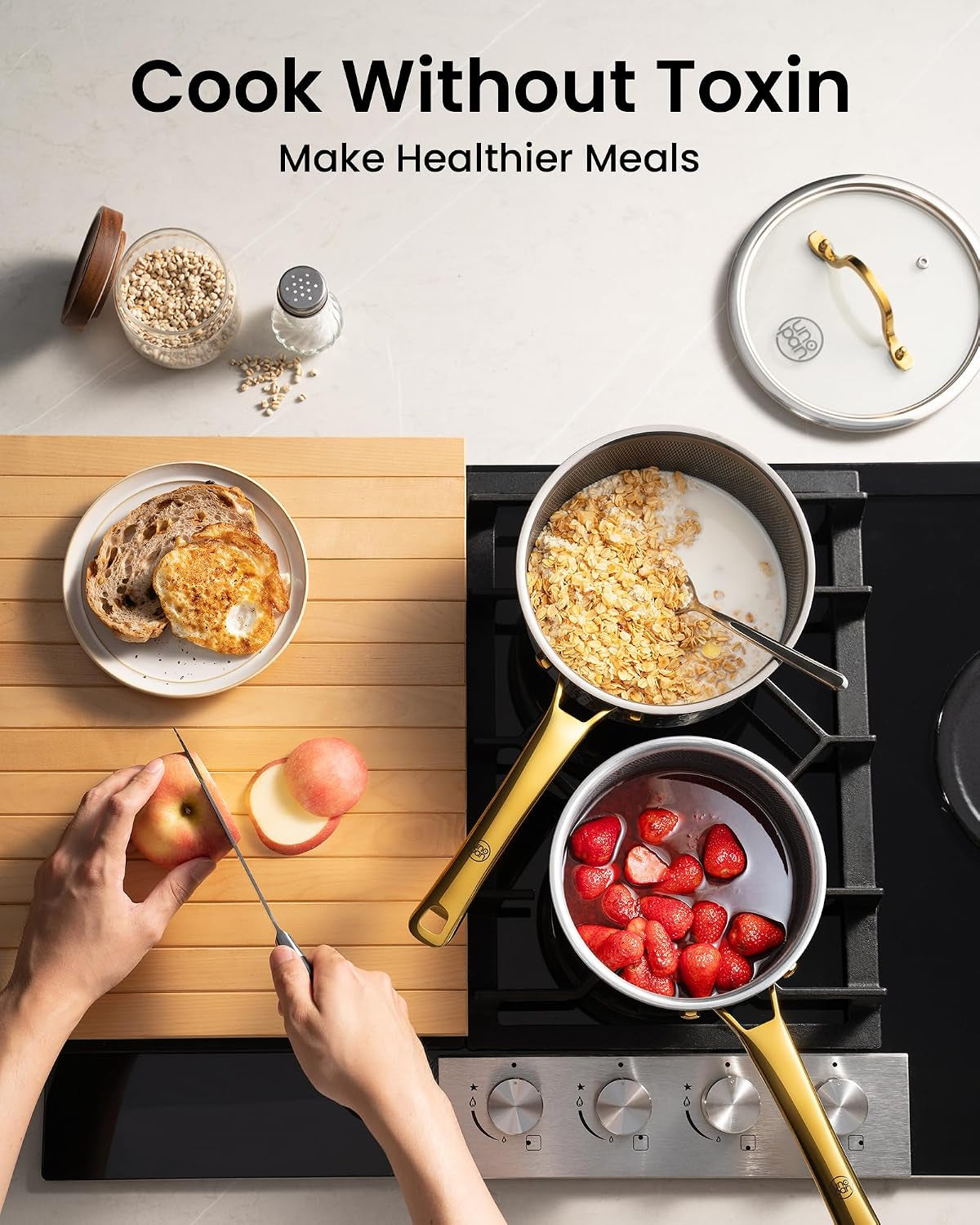 gold-titanium-cookware-set-10pc-hammered-titanium-pans-for-cooking-with-lids-nonstick-non-toxic-titanium-surface-luxury-gold-finish-oven-safe-induction-compatible-kitchen-gift