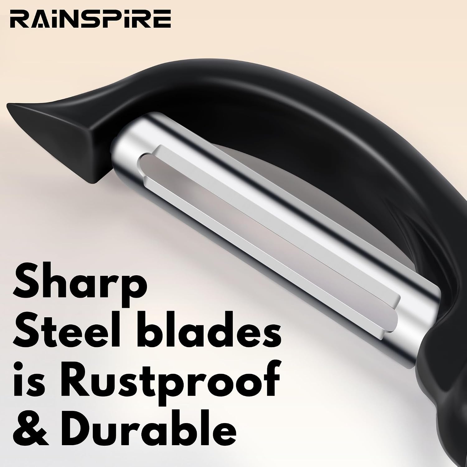 swivel-vegetable-peeler-soft-comfort-handle-sturdy-long-lasting-1pcs-black-dishwasher-safe-gift-for-cooks-potato-peeler-for-kitchen-carrot-peeler-fruit-veggie-peeler-sharp-stainless-steel-blades