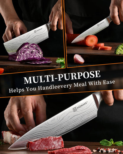 3 Pieces Kitchen Knife Set, Professional Ultra Sharp Chef Knife Set5