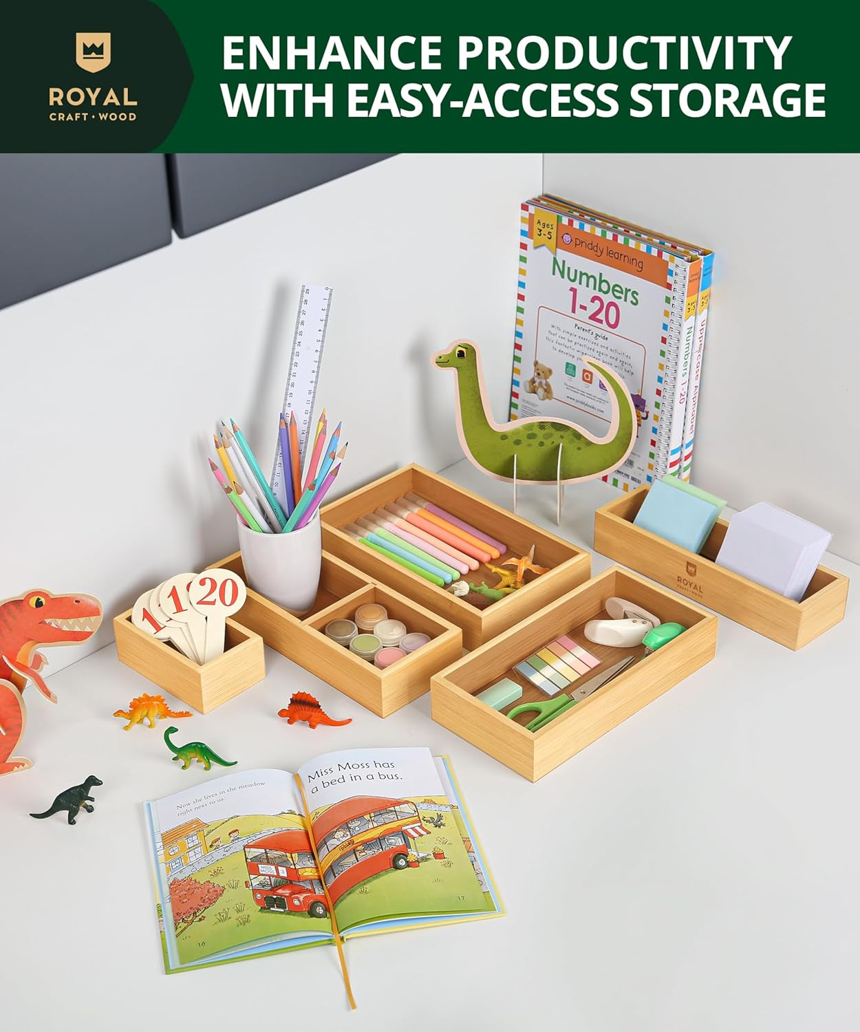 5-piece-bamboo-drawer-organizer-set-multi-use-storage-trays-for-kitchen-bathroom-office-makeup-jewelry-more-junk-drawer-tray-utensil-holder-storage-box-bin-set-5-boxes