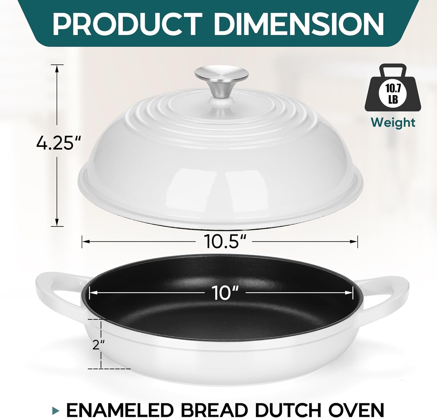 dutch-oven-for-sourdough-bread-baking-6-qt-round-enameled-cast-iron-dutch-oven-for-homemade-artisan-bread-dome-lid-shallow-base-matte-black-interior-durable-oven-safe-to-500-white