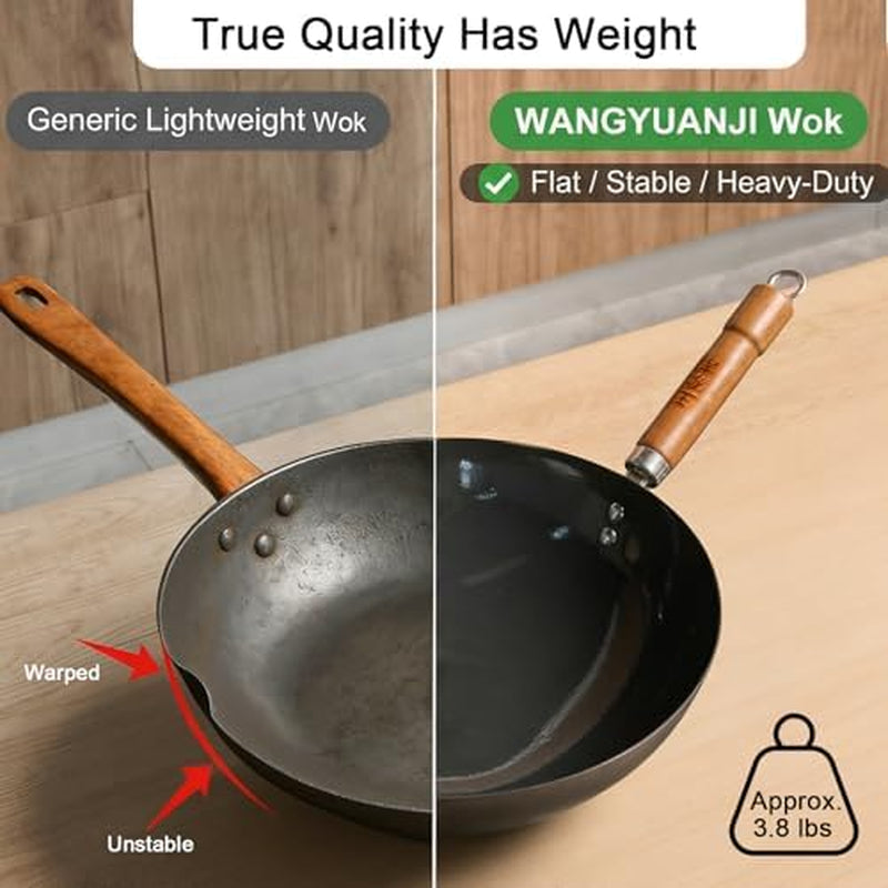 carbon-steel-13-4-woks-with-traditional-iron-spatula