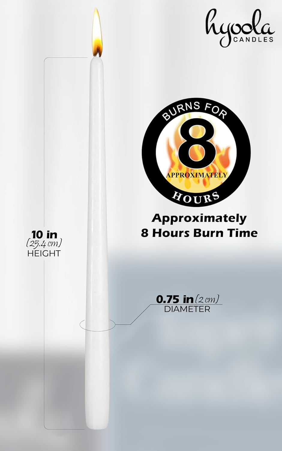 12-pack-tall-taper-candles-10-inch-white-dripless-unscented-dinner-candle-paraffin-wax-with-cotton-wicks-8-hour-burn-time