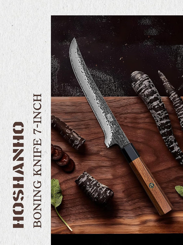 Fillet Knife 7 Inch, Japanese Boning Knife in High Carbon Steel5