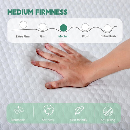 10 Inch Queen Mattress in a Box, Gel Memory Foam Mattress with Medium Firm Support, Certipur-Us Certified, 80''L X 60''W3