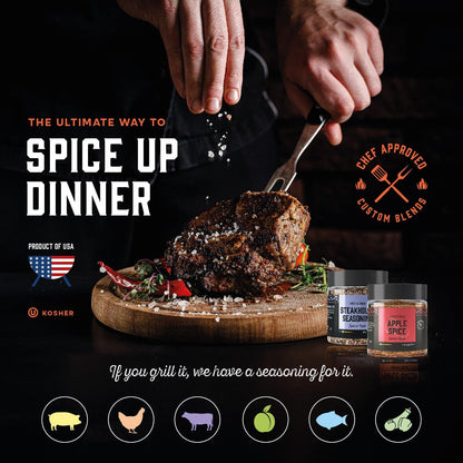 Grilling Spice Set Grill Seasoning Gifts, 20 Unique Spices and Seasonings Jars Gift Set, BBQ Gifts for Men, Dad, Husband, Father, Flavors like Chili, Cajun, Garlic, Steak, Rub, Herbs, Blend and More6