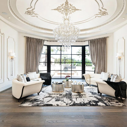 Large Gold Chandelier Light Fixtures - 36 Lights, 4 Layers Modern Crystal Chandeliers for Hotel, Lobby, Foyer, Entrance Hall, Staircase3