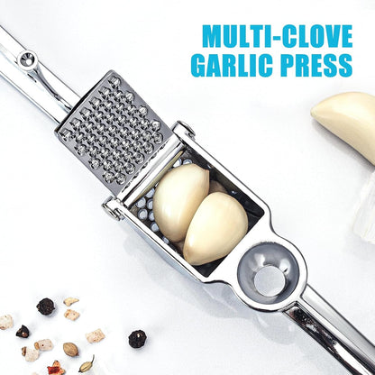Garlic Press, Premium Metal Garlic Crusher Tool, Heavy Duty Garlic Mincer with Ergonomic Handle, Rust Proof & Dishwasher Safe, Easy to Squeeze and Clean -Silver6