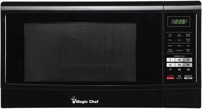 1.6 Cu. Ft. Countertop Microwave in Black | 1.6-Cu. Ft. Countertop Microwave Oven, Black, 1100W, Push-Button Door1