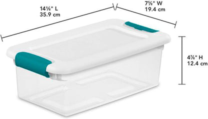 14928012 See Latching Box, Clear, Pack of 17