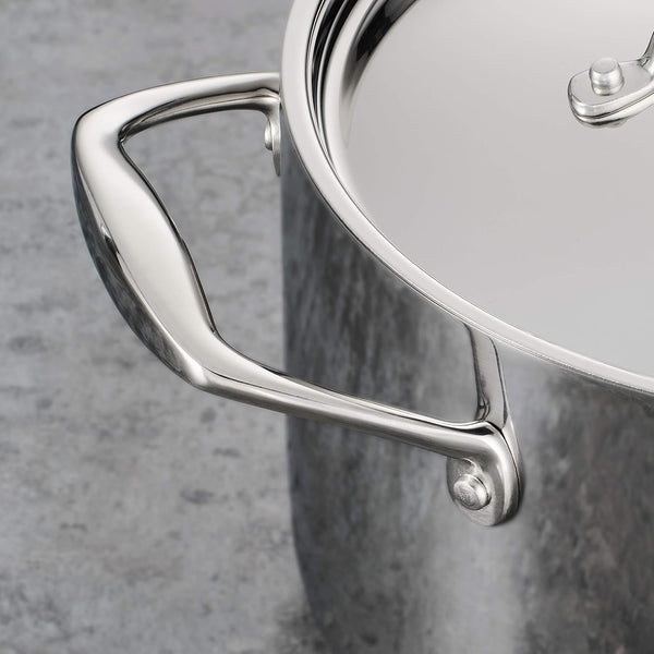 Signature Tri-Ply Clad Stainless Steel 12-Pc Pots and Pans Set | Cookware Kitchen Set, Induction-Ready, Dishwasher-Safe, Nsf-Certified, Made in Brazil6