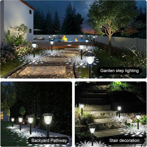 Solar Pathway Lights Outdoor, 10 Pack Solar Lights Outdoor Waterproof for Outside, Garden Decor for Yard, Patio, Landscape, Planter, Walkway, Driveway7