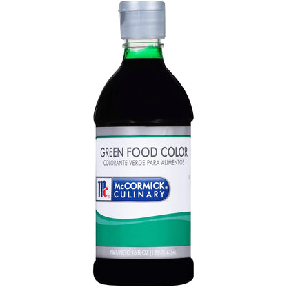 Green Food Coloring, 16 Fl Oz - One 16 Fluid Ounce Bottle Green Liquid Food Coloring, Add Vivid Green Color to Cakes, Cookies, Icings and More1