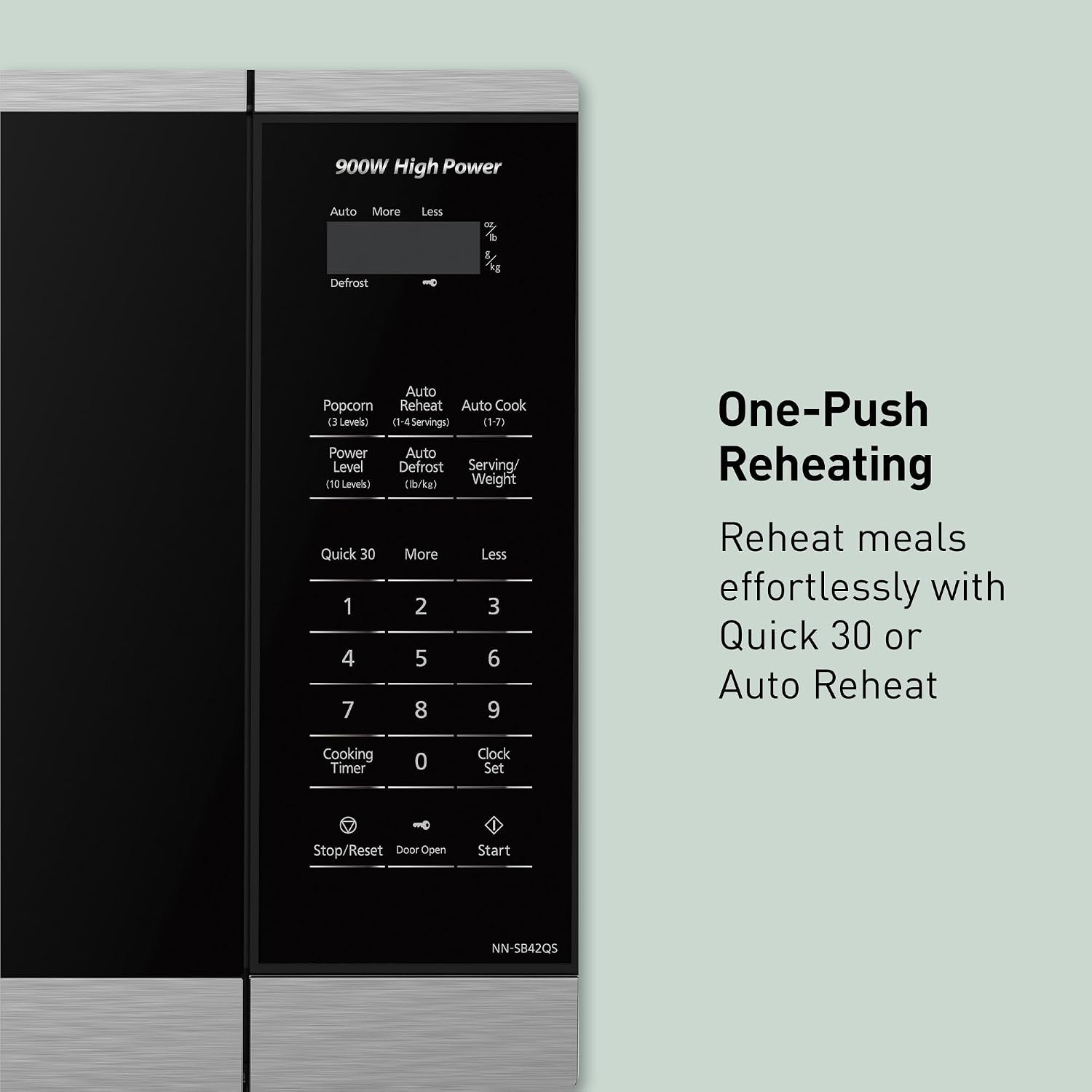 panasonic-countertop-microwave-oven-900w-0-9-cu-ft-sensor-cook-and-reheat-10-power-levels-auto-defrost-keep-warm-child-lock-stainless-steel-nn-sb42qs