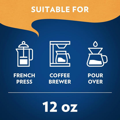 Lavazza Costiera Gran Aroma Ground Coffee 12Oz Bag, Light Roast, Smooth and Aromatic Taste, Intensity 2/5, 100% Arabica, Ideal for Drip Brewers, (Pack of 1) - Package May Vary5