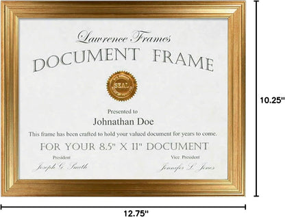 8.5X11 Sutter Burnished Gold Picture Frame (536281)5