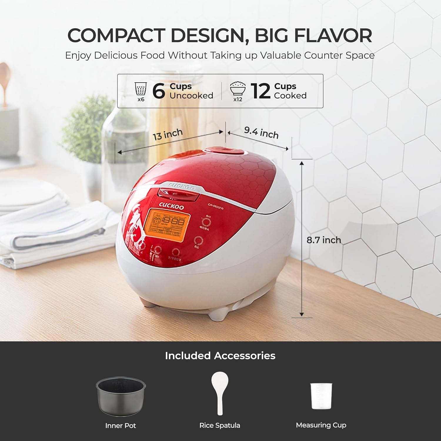cuckoo-micom-rice-cooker-6-cup-uncooked-12-cup-cooked-fuzzy-logic-rice-maker-with-delay-timer-keep-warm-setting-versatile-food-steamer-for-cooking-non-stick-inner-pot-red-cr-0655f-6-cup-uncooked-capacity-nonstick-inner-pot-8-cooking-modes-turbo-white-rice-in-32-44-minutes-auto-clean