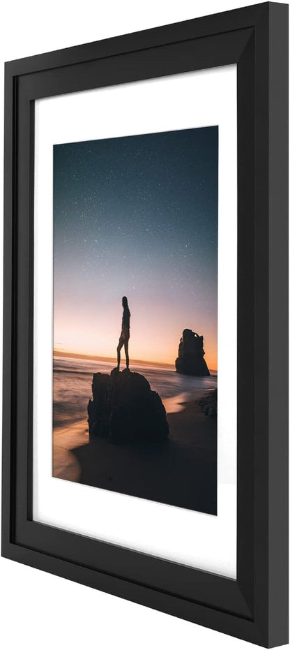 14X18 Picture Frame - Matted for 11X14 Photo Black3