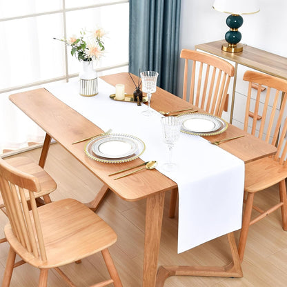 Farmhouse White Table Runner Dining Table Runners 90 Inches Long Coffee Table Runner for Dresser Living Room Bedroom Holiday Party Banquet 12X90 Inch2