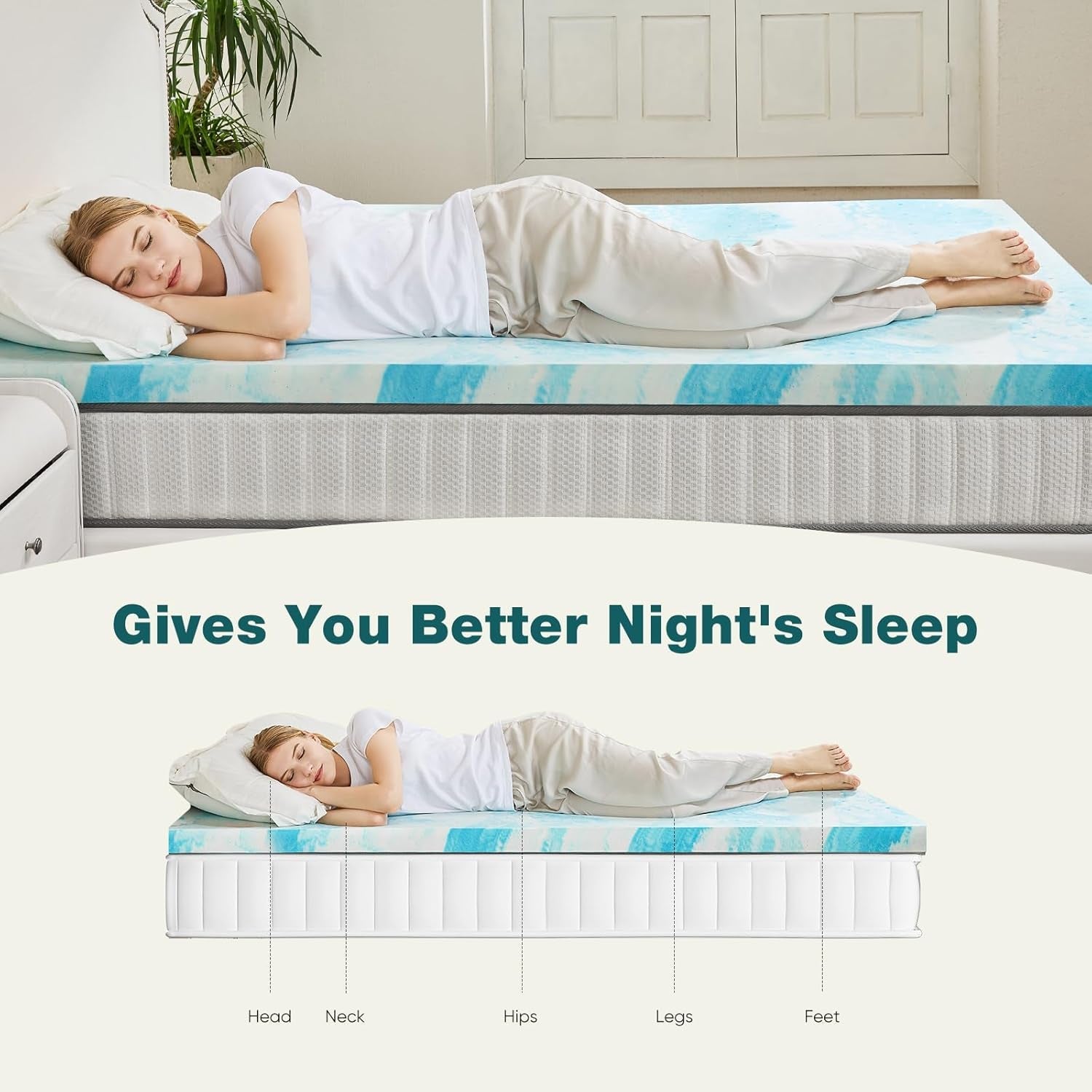 memory-foam-mattress-topper-full-size-3-inch-cooling-pad-cooling-gel-infused-ventilated-breathable-toppers-pad-rv-camper-sofa-bed-use-blue