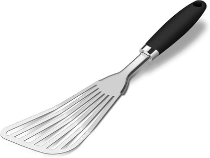 304 Stainless Steel Fish Spatula, Thin Flexible Slotted Turner1