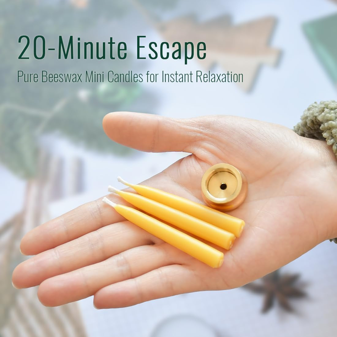 20-minute-beeswax-meditation-candles-20-count-with-brass-holder