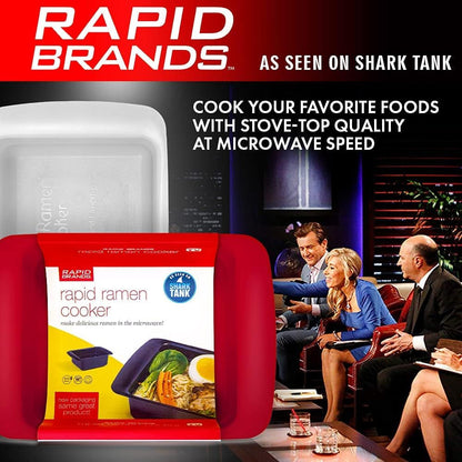 Rapid Ramen Cooker | Microwavable Cookware for Instant Ramen | BPA Free and Dishwasher Safe | Perfect for Dorm, Small Kitchen or Office | Black8