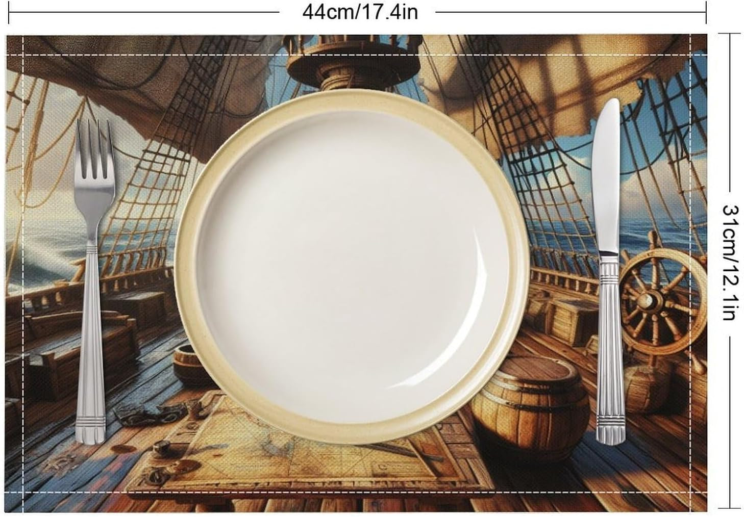 pirate-ship-placemat-set-ocean-sailing-adventure-nautical-pattern-decor-linen-table-mats-for-dining-room-kitchen-party-cafe-banquet-wedding-decor-18-l-x-12-w-2-pcs