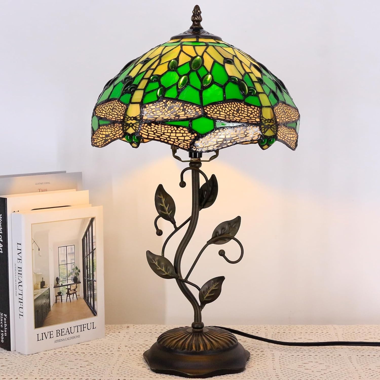 table-lamp-base-replacement-only-n-w-6-h-20-inch-fit-for-8-10-12-inch-tiffany-style-stained-glass-lampshade-dark-bronze-finish-resin-push-switch-on-cord