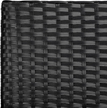 3 Pieces Patio Porch Furniture Set, Outdoor PE Rattan Wicker Conversation Set with Soft Cushions, Glass Coffee Table & 2 Chairs for Garden/Deck/Courtyard/Poolside, Black/Gray7