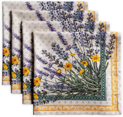 Cloth Napkins Set of 4 Reusable 100% Cotton (20" X 20")1