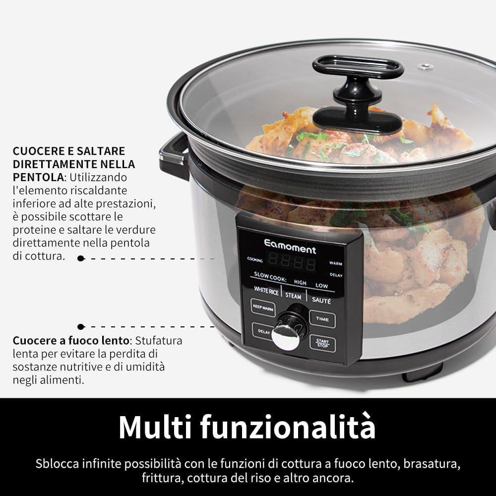 5-5qt-programmable-slow-cooker-with-timer-non-stick-aluminum-alloy-liner-slow-cook-high-slow-cook-low-white-rice-steam-saute-warm-delay-and-other-practical-functions