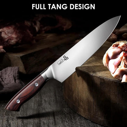 3 Piece Knife Set, High Carbon Stainless Steel and Pakkawood Handles7