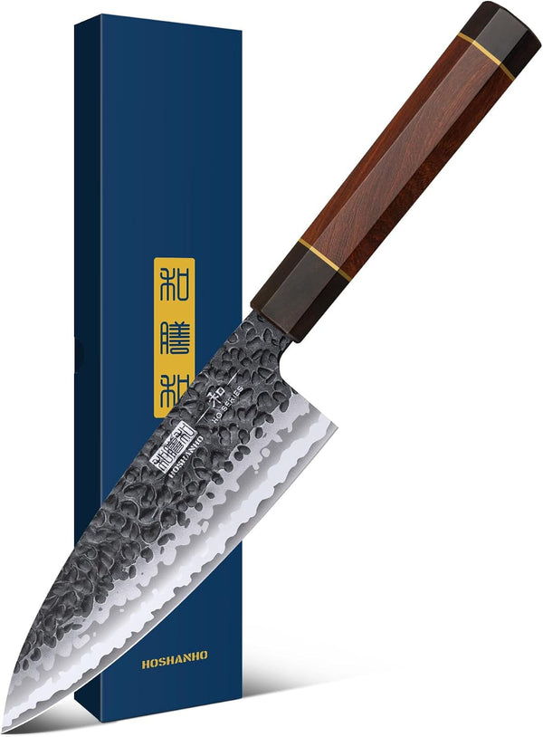 6 Inch Deba Knife, Japanese VG10 High Carbon Steel Kitchen Knife for Sushi Sashimi & 8 Inch Japanese Gyuto Chef Knife, 7 Layers High Carbon Steel VG-10 Kitchen Knife2