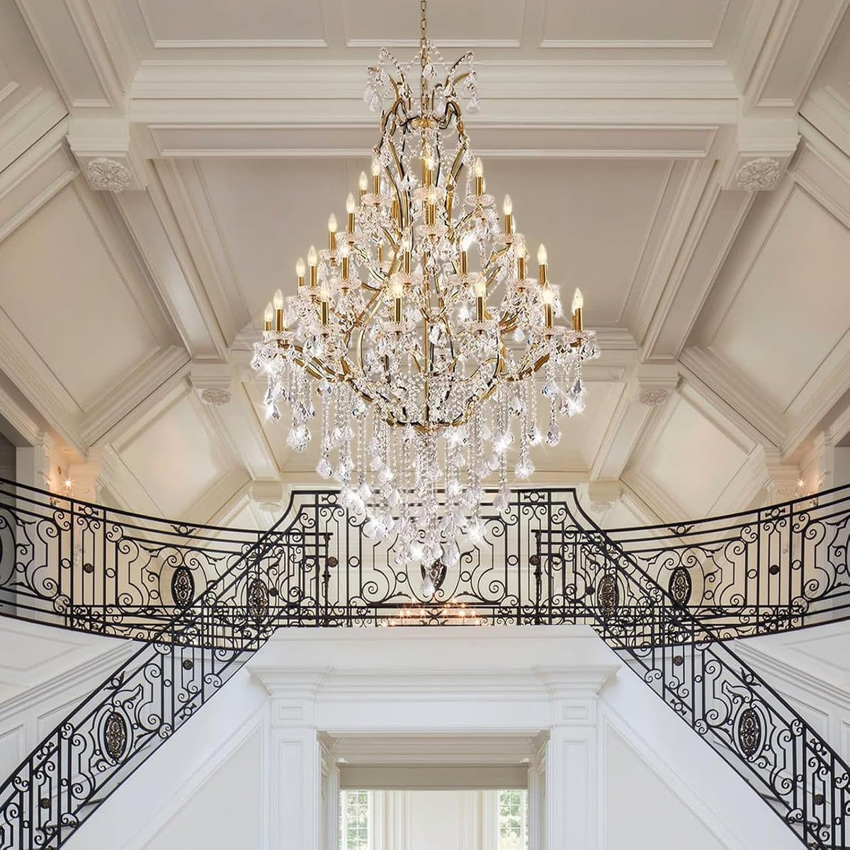 44-lights-large-crystal-chandelier-for-high-ceilings-brass-chandelier-modern-light-fixture-maria-theresa-chandeliers-for-foyer-entryway-staircase-living-lobby-h75-2-x-d49-2-included-bulbs