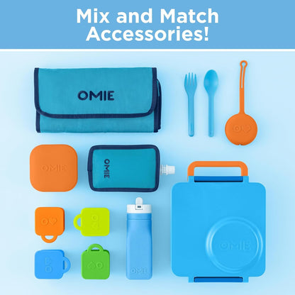 box Kids Insulated Leakproof Bento Lunch Box with Food Jar (Blue Sky)10