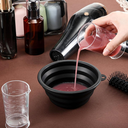 2 Pcs Hair Dye Measuring Cups, 4 Oz, Transparent3