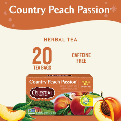 Country Peach Passion Herbal Tea, 20 Tea Bags Box2
