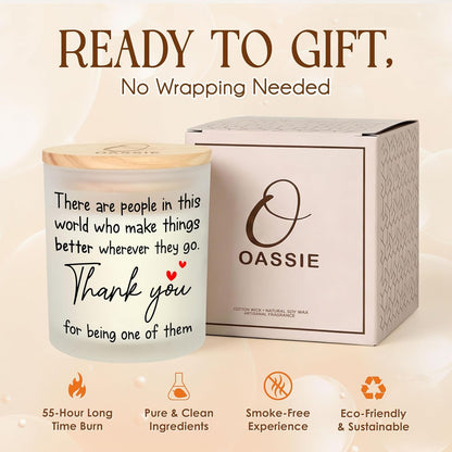 Thank You Gifts for Women - Vanilla Lavender Scented Candle 10 Oz4