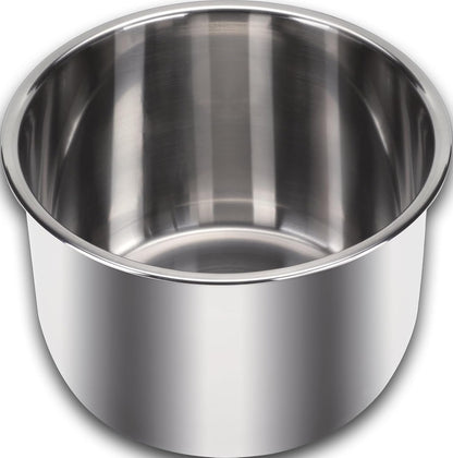 Stainless Steel Inner Cooking Pot 6-Qt, Polished Surface, Rice Cooker1
