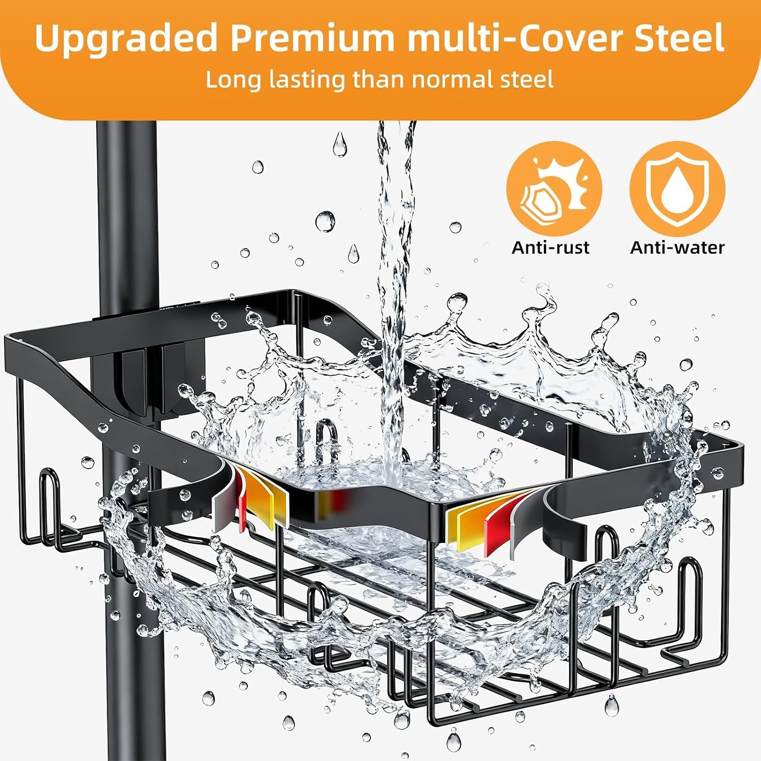 shower-caddy-corner-6-tier-tension-pole-rod-bathroom-organizer-shelves-adjustable-bathtub-shampoo-stand-rack-with-towel-rack-2-holders-for-inside-shower-storage-47-122-inch-black