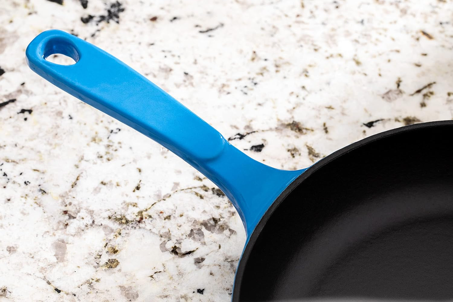 enameled-cast-iron-skillet-11-inches-caribbean-blue-smooth-enameled-interior-cast-iron-skillet-for-braising-sauteing-slow-cooking-oven-safe-easy-to-clean